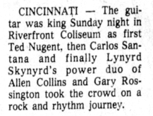 Lynyrd Skynyrd / Santana / Ted Nugent on May 15, 1976 [212-small]