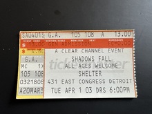 Shadows Fall / Shai Hulud / Unearth / Cephalic Carnage on Apr 1, 2003 [361-small]