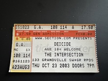 Deicide / Cattle Decapitation on Oct 23, 2003 [372-small]