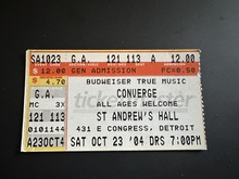 Converge / Cave In / Between The Buried And Me / Suicide Note on Oct 23, 2004 [378-small]