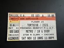 Flower 15 / Tristeza / Isis / Make Believe / The Promise Ring / Tortoise on Nov 12, 2005 [390-small]