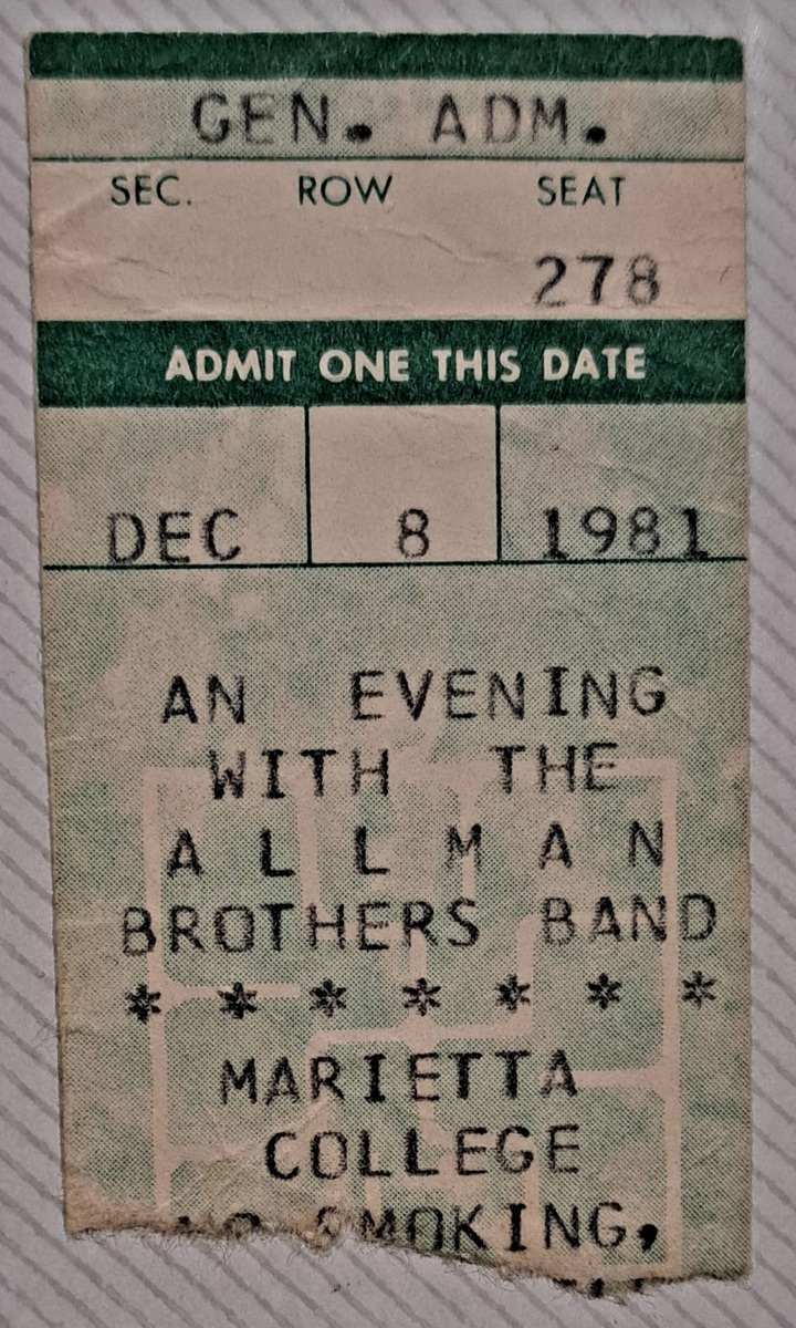 Allman Brothers Band Concert & Tour History | Concert Archives