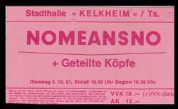 Nomeansno / Geteilte Köpfe on Dec 3, 1991 [801-small]