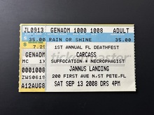 Carcass / Suffocation / Necrophagist / 1349 / Rotten Sound on Sep 13, 2008 [848-small]