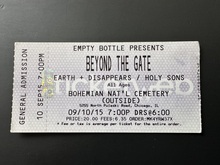 Earth / Disappears / Holy Sons / Beyond the Gate on Sep 10, 2015 [902-small]