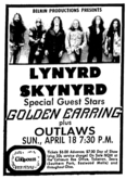 Lynyrd Skynyrd / Golden Earring / The Outlaws on Apr 18, 1976 [502-small]