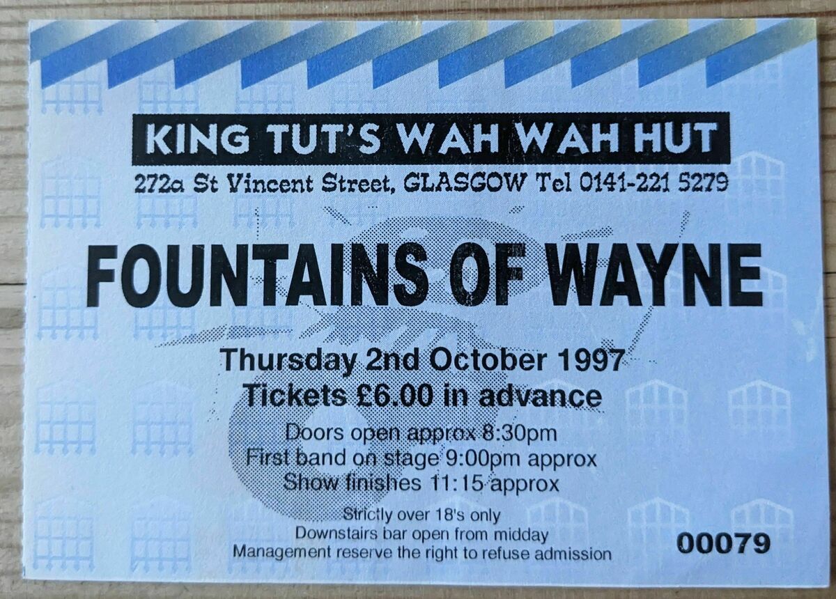 Fountains of Wayne Concert & Tour History Concert Archives