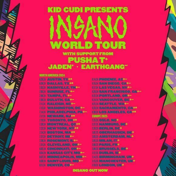 Kid Cudi Tour 2025 Poster