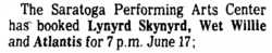Lynyrd Skynyrd / Wet Willie / Inga Rumpf on Jun 17, 1975 [961-small]