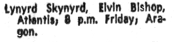 Lynyrd Skynyrd / Elvin Bishop / Atlantis on May 23, 1975 [002-small]
