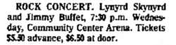 Lynyrd Skynyrd / Jimmy Buffett on May 14, 1975 [023-small]