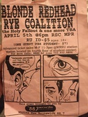 Blonde Redhead / Rye Coalition / The Holy Fallout on Apr 6, 2001 [850-small]