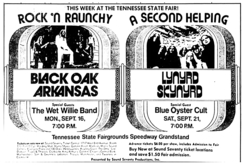 Black Oak Arkansas / Wet Willie on Sep 16, 1974 [858-small]