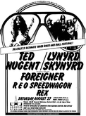 Ted Nugent / Rex / Foreigner / REO Speedwagon / Lynyrd Skynyrd on Aug 27, 1977 [887-small]