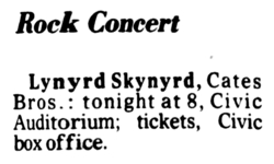Lynyrd Skynyrd / Cate Brothers on Mar 2, 1976 [912-small]