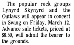 Lynyrd Skynyrd / The Outlaws on Mar 12, 1976 [954-small]