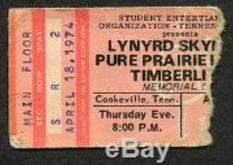 Lynyrd Skynyrd / Pure Prairie League / Timberline on Apr 18, 1974 [384-small]