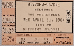 Pretenders on Apr 11, 1984 [430-small]