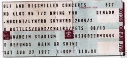 Lynyrd Skynyrd / Rex / REO Speedwagon / Foreigner / Ted Nugent on Aug 27, 1977 [799-small]