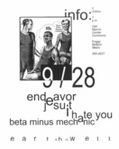 Endeavor / I Hate You / Jesuit / Beta Minus Mechanic on Sep 28, 1996 [340-small]