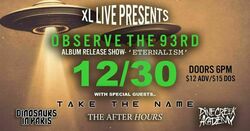 tags: Gig Poster - Pine Creek Academy / Observe the 93rd / Take the Name / The After Hours (PA) / Dinosaurs In Paris on Dec 30, 2023 [294-small]