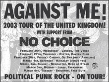Against Me! / No Choice / The Pale (Germany) on Feb 27, 2003 [511-small]