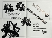 Monkey Rhythm / Impulse f! / Convictions / Denim TV on Mar 8, 1986 [820-small]
