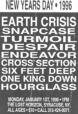 Earth Crisis / Snapcase / Turmoil / Despair / Endeavor / Crossection / One King Down / Hourglass on Jan 1, 1996 [014-small]