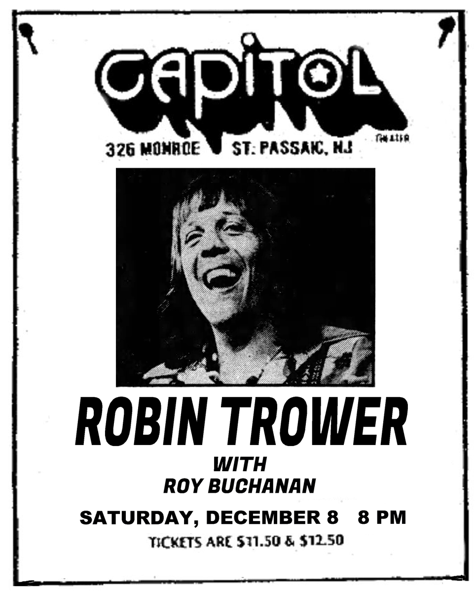 Robin Trower Concert & Tour History (Updated for 2024) Concert Archives