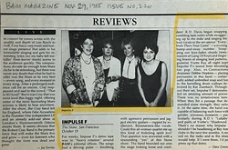 Shriekback / Zulu Pool / Impulse f! / The Pontiac Brothers on Oct 19, 1985 [760-small]
