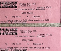 Wire Train / Big Race / Impulse f! on Nov 9, 1984 [827-small]