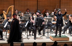 (L-R) The American Composers Orchestra - Edward W. Hardy, Chrystal E. Williams, Felipe Hostins, and Rei Hotoda, 2024., tags: Rei Hotoda, Chrystal E. Williams, Felipe Hostins, Edward W. Hardy, Liuh-wen Ting, American Composers Orchestra, New York, New York, United States, Stage Design, Zankel Hall, Carnegie Hall - America in Weimar: On the Margins on Mar 12, 2024 [456-small]