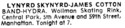 Lynyrd Skynyrd / James Cotton Band / Hydra on Sep 6, 1974 [467-small]