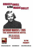 Grassy Knoll & The Magic Bullit / The Airfields / The Lipstick Machine / The Diableros on Mar 5, 2005 [801-small]