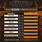 Schedule, Knotfest Australia 2024 (Melbourne) on Mar 21, 2024 [448-small]