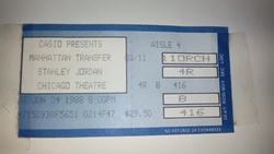 The Manhattan Transfer / Stanley Jordan Trio on Jun 4, 1988 [749-small]