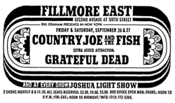 Country Joe & The Fish / Grateful Dead / Sha Na Na on Sep 26, 1969 [437-small]