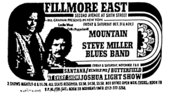 Mountain / Steve Miller Band / Steve Baron Quartet on Oct 31, 1969 [780-small]