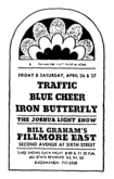 Traffic / Blue Cheer / Iron Butterfly on Apr 27, 1968 [312-small]