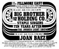 Big Brother And The Holding Company / Janis Joplin / The Staple Singers / Ten Years After on Aug 2, 1968 [574-small]