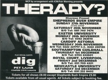 Therapy? / Pet Lamb / Dig on Nov 28, 1994 [327-small]