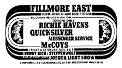 Richie Havens / Quicksilver Messenger Service / The McCoys on Nov 2, 1968 [365-small]