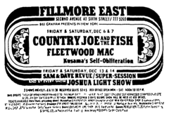 Country Joe & The Fish / Fleetwood Mac on Dec 6, 1968 [382-small]