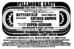 Butterfield Blues Band / Crazy World of Arthur Brown / sweetwater / Mike Bloomfield / Al Kooper on Dec 27, 1968 [420-small]