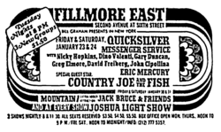 Quicksilver Messenger Service / Country Joe & The Fish / Eric Mercury on Jan 24, 1970 [435-small]