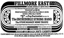 The Incredible String Band / Stone Monkey Mime Troupe on Apr 26, 1970 [493-small]