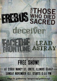 Erebus (Chicago Beatdown) / For Those Who Died Sacred / Deceiver / Face The Frontline / Lead Astray on Nov 1, 2009 [579-small]