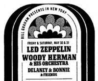 Led Zeppelin / Woody Herman Orch / Delaney & Bonnie on May 30, 1969 [165-small]