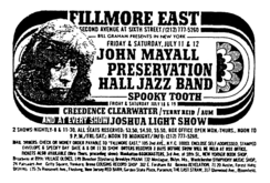John Mayall / presevation  Hall Jazz band / Spooky Tooth on Jul 11, 1969 [184-small]