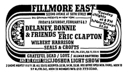 Delaney & Bonnie / Eric Clapton / Wilbert Harrison / Seals & Crofts on Feb 6, 1970 [440-small]
